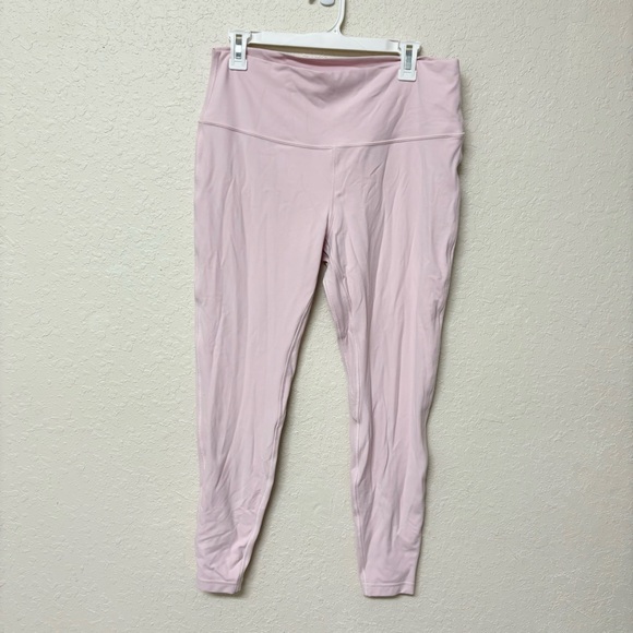 Lululemon Align 28” Leggings Size 14 High Rise Light Pink Stretch - Picture 1 of 7